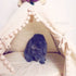 Minicamp Rabbit Teepee, Bunny Bed In Ecru With Pompoms – Size Xs